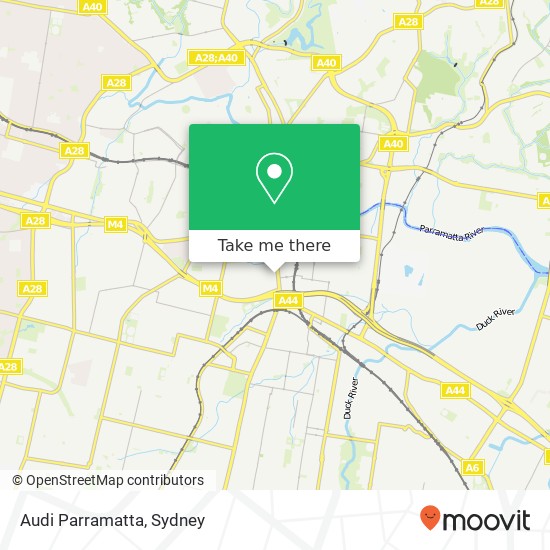 Audi Parramatta map