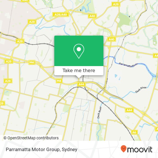 Parramatta Motor Group map