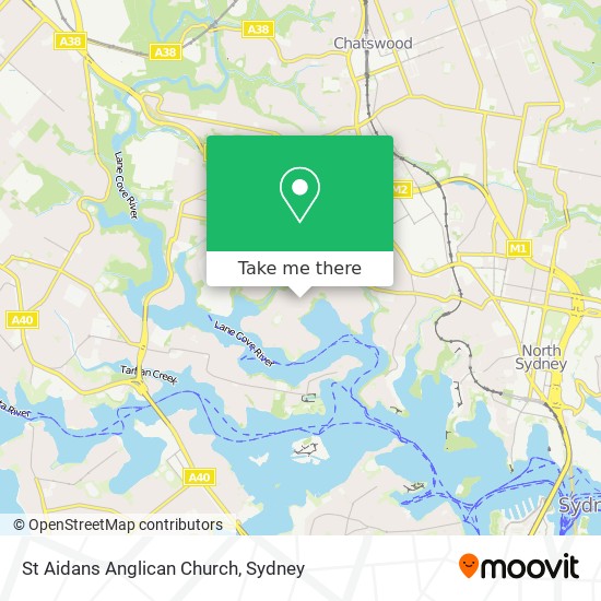 St Aidans Anglican Church map