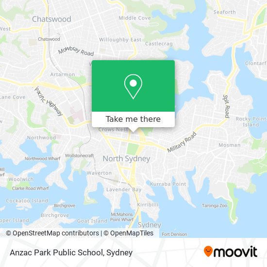 Anzac Park Public School map