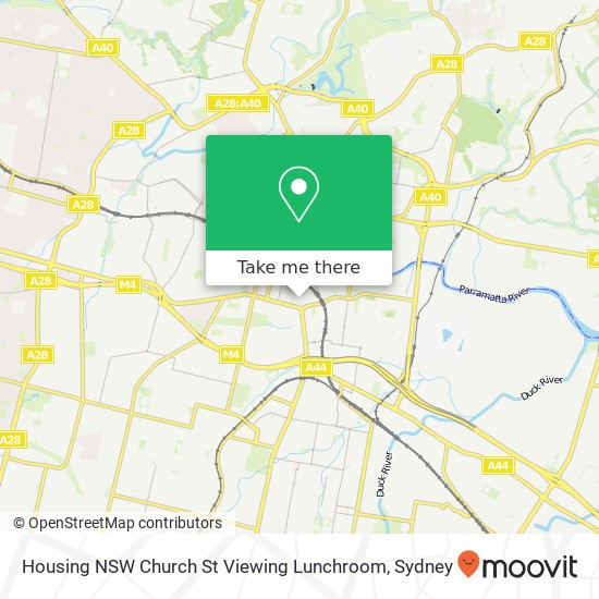 Housing NSW Church St Viewing Lunchroom map