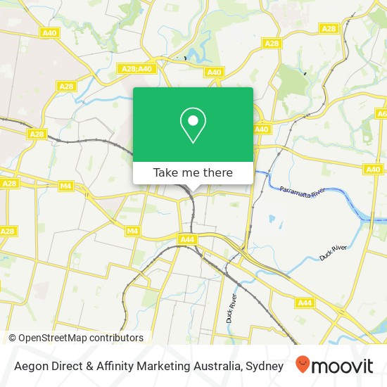 Aegon Direct & Affinity Marketing Australia map