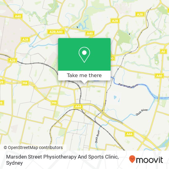 Marsden Street Physiotherapy And Sports Clinic map