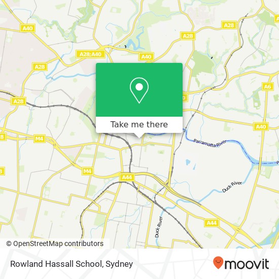 Rowland Hassall School map