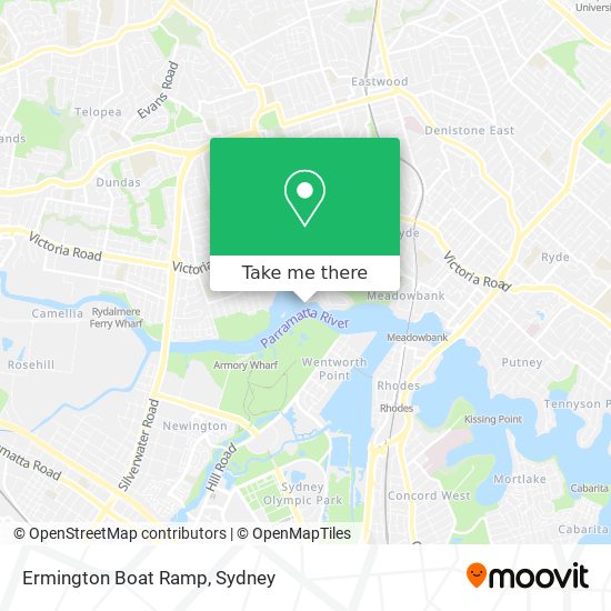 Ermington Boat Ramp map