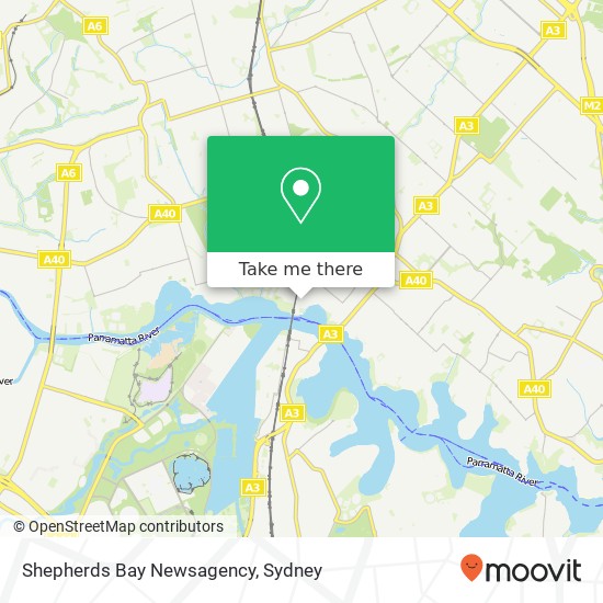 Shepherds Bay Newsagency map