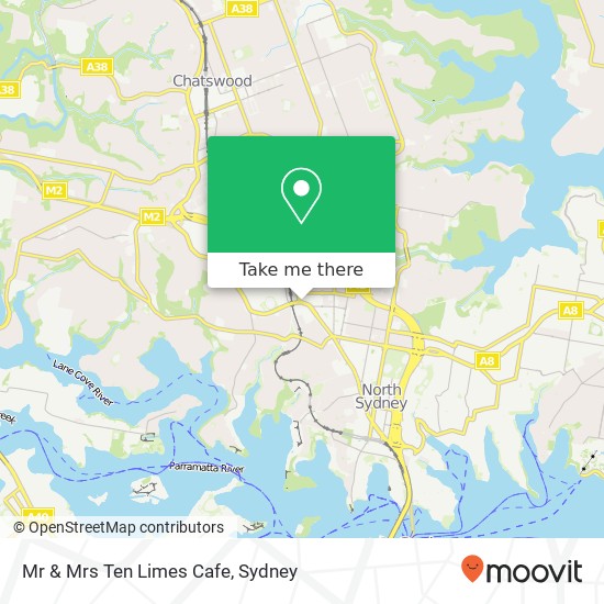 Mr & Mrs Ten Limes Cafe map
