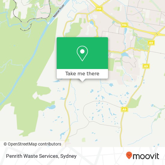 Penrith Waste Services map