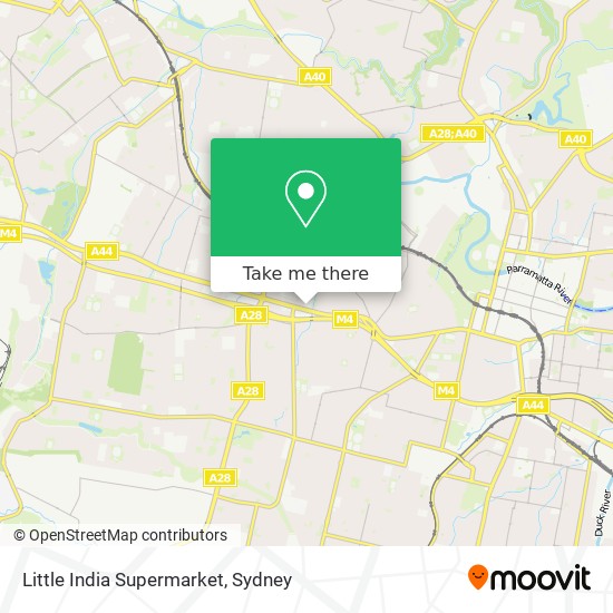 Mapa Little India Supermarket