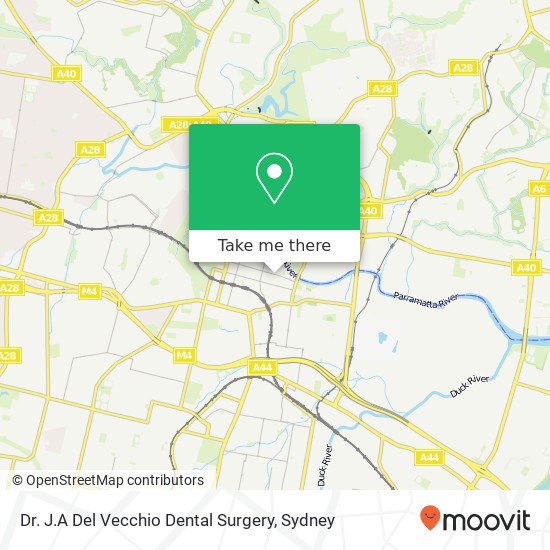 Mapa Dr. J.A Del Vecchio Dental Surgery