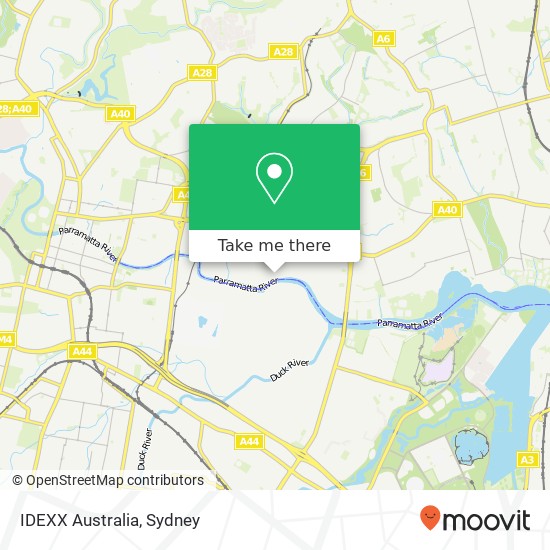Mapa IDEXX Australia
