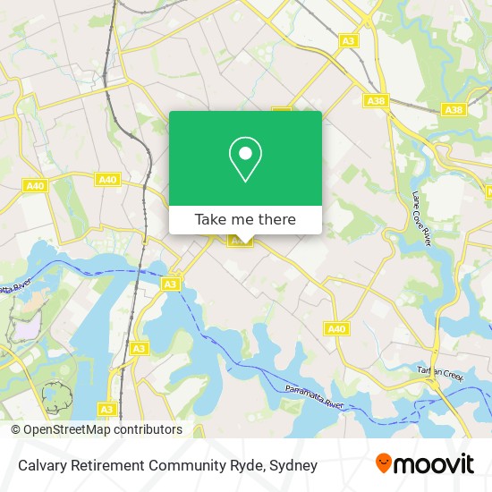 Calvary Retirement Community Ryde map