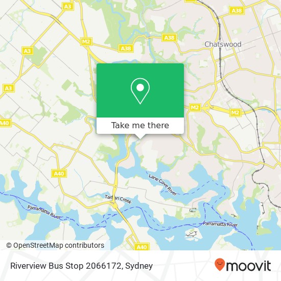 Mapa Riverview Bus Stop 2066172