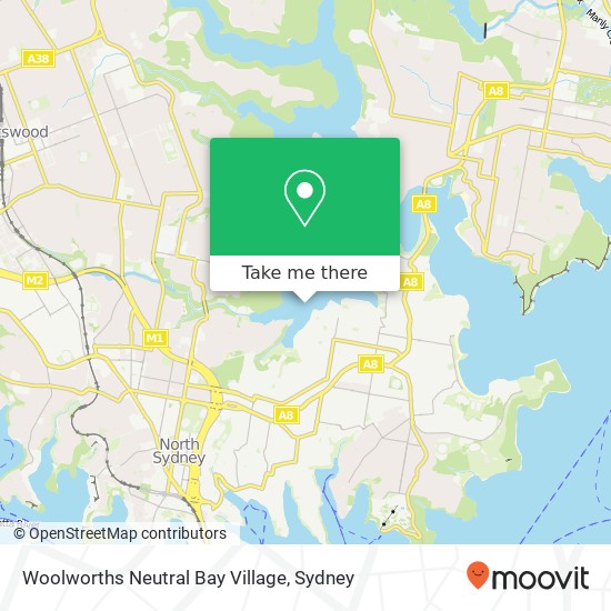 Woolworths Neutral Bay Village map