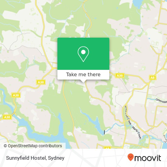 Sunnyfield Hostel map