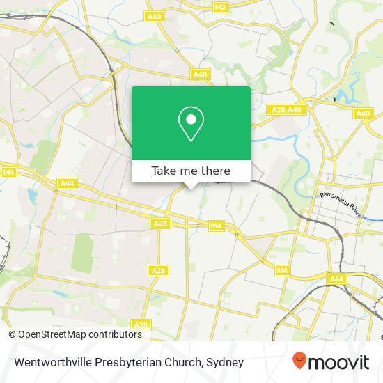 Wentworthville Presbyterian Church map