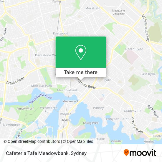 Cafeteria Tafe Meadowbank map