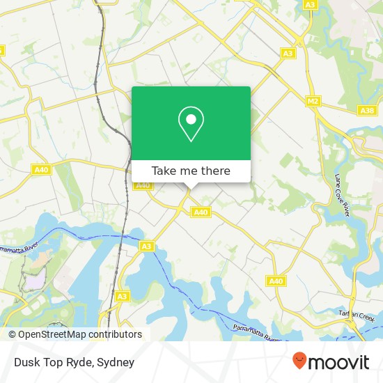 Dusk Top Ryde map