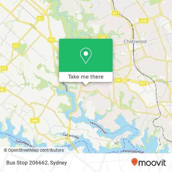 Bus Stop 206662 map