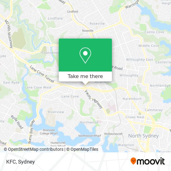 KFC map