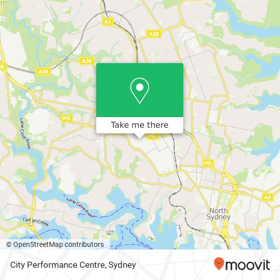 City Performance Centre map