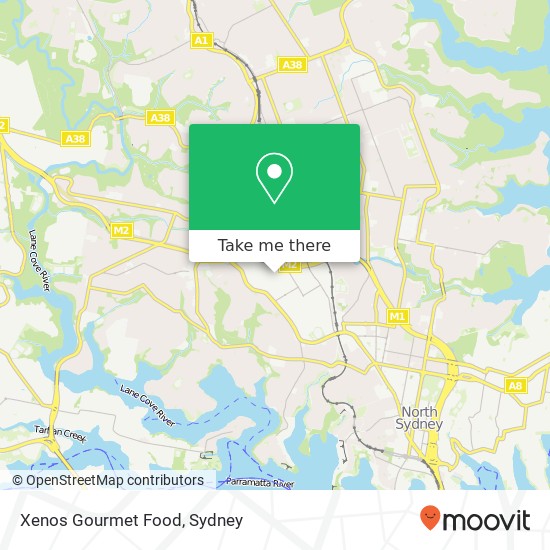 Xenos Gourmet Food map