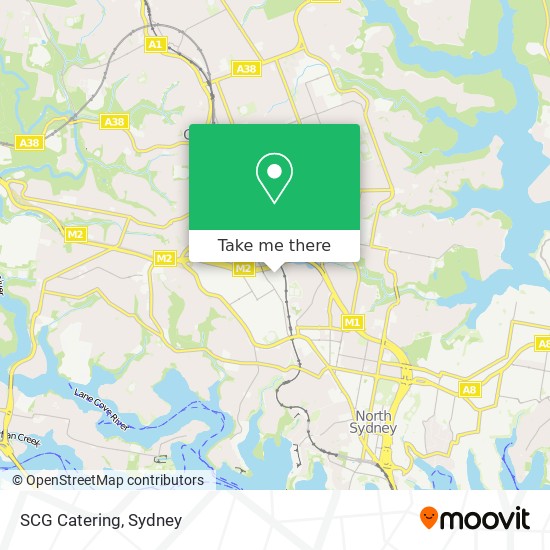 SCG Catering map