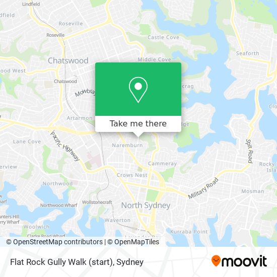 Flat Rock Gully Walk (start) map