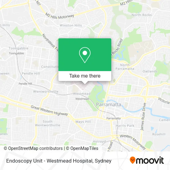 Endoscopy Unit - Westmead Hospital map