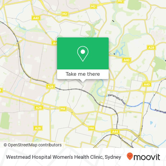 Mapa Westmead Hospital Women's Health Clinic