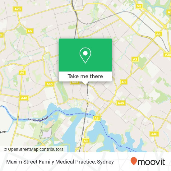 Maxim Street Family Medical Practice map