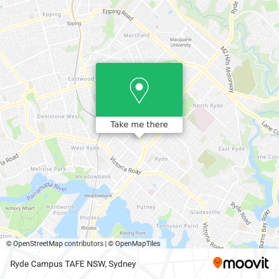 Ryde Campus TAFE NSW map