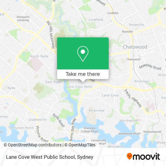Lane Cove West Public School map