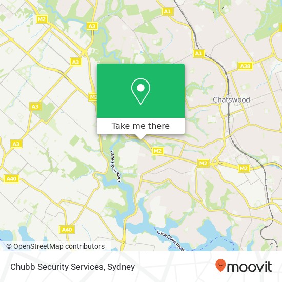 Mapa Chubb Security Services