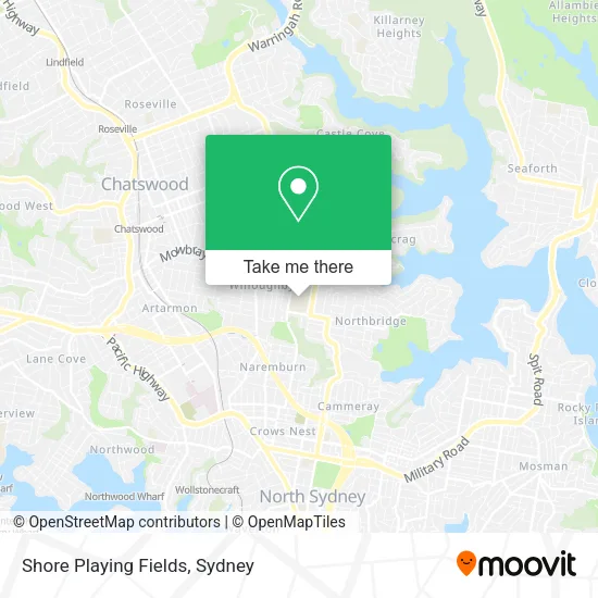 Shore Playing Fields map