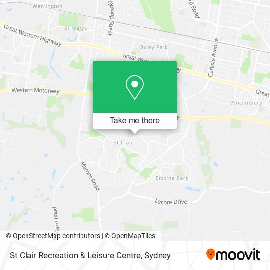 Mapa St Clair Recreation & Leisure Centre