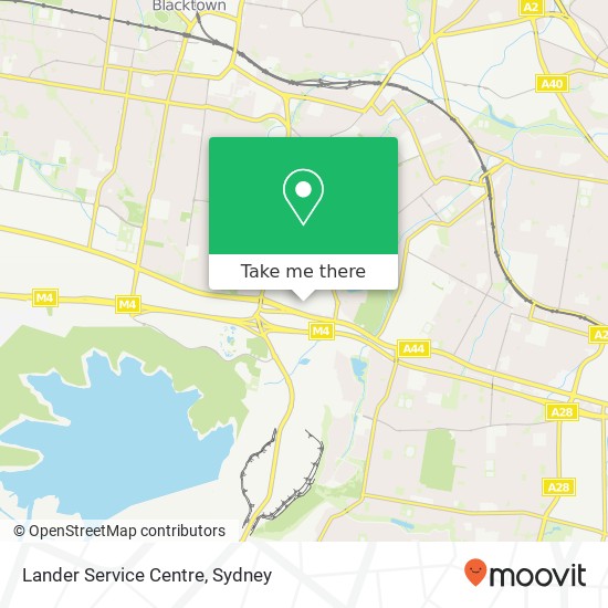 Lander Service Centre map