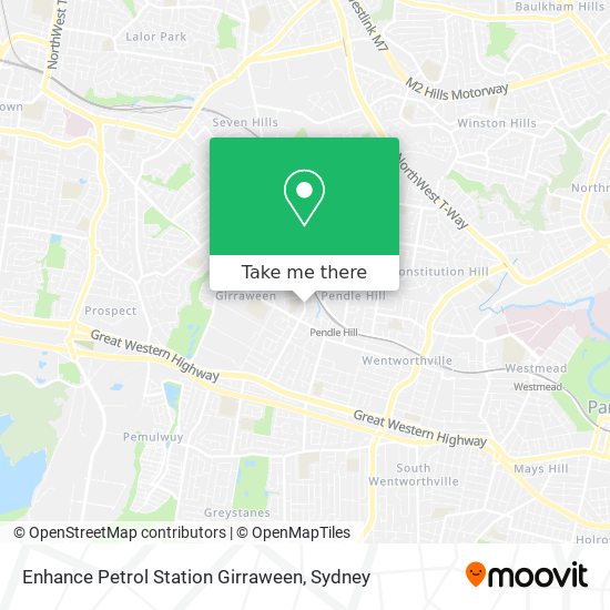 Enhance Petrol Station Girraween map