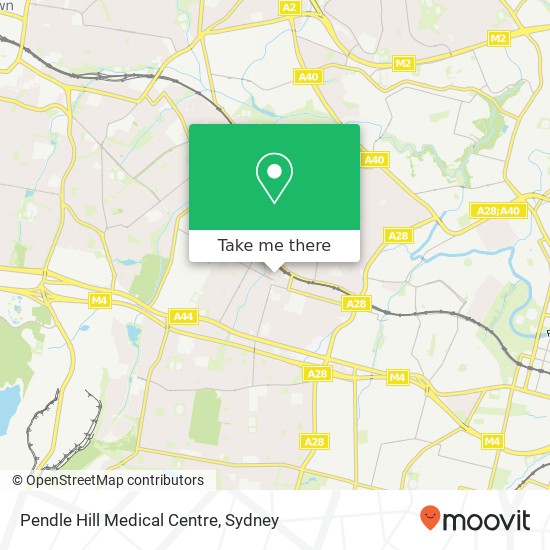 Pendle Hill Medical Centre map