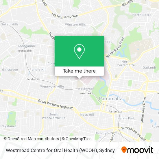 Westmead Centre for Oral Health (WCOH) map