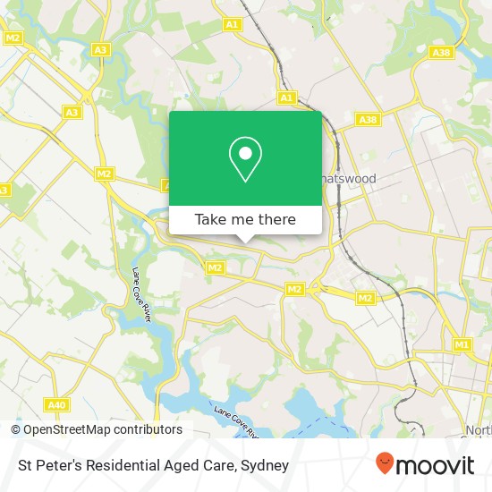 St Peter's Residential Aged Care map