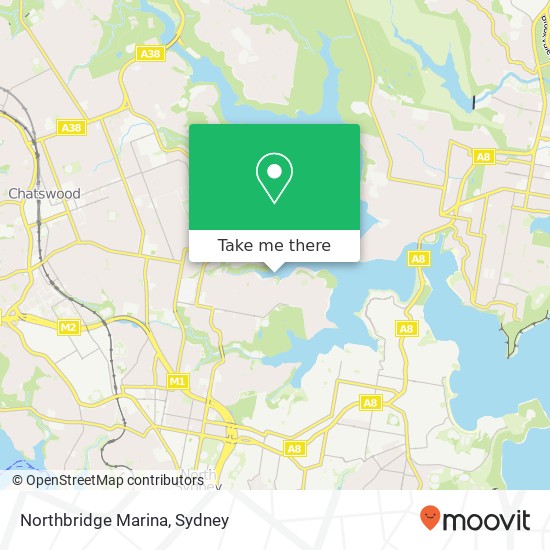 Mapa Northbridge Marina