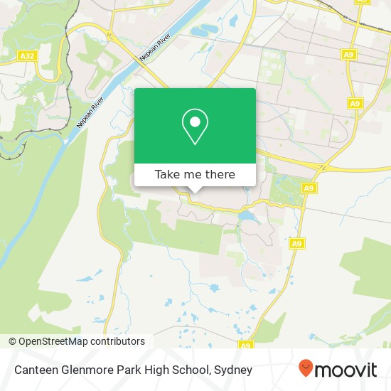 Canteen Glenmore Park High School map