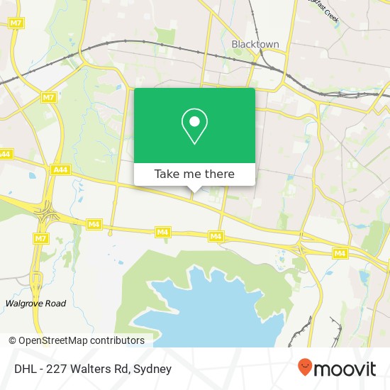 DHL - 227 Walters Rd map