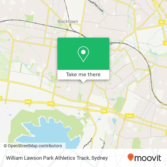 Mapa William Lawson Park Athletics Track