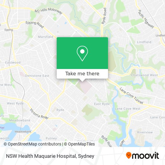 Mapa NSW Health Maquarie Hospital