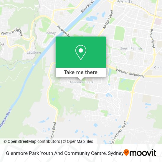 Mapa Glenmore Park Youth And Community Centre