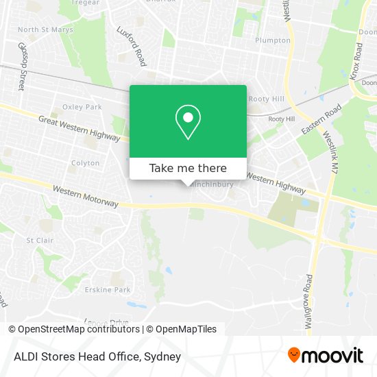 ALDI Stores Head Office map