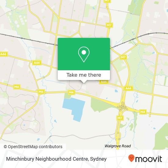 Minchinbury Neighbourhood Centre map