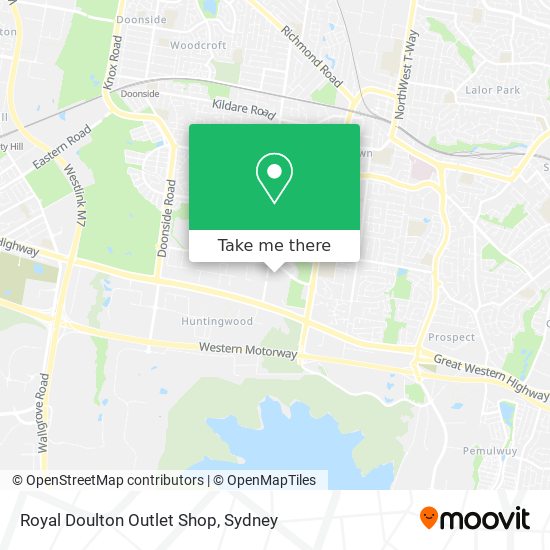 Royal Doulton Outlet Shop map